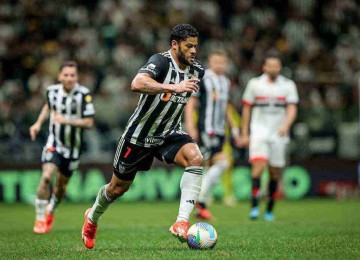 Torcida do Galo fez a festa no empate contra o São Paulo, na Arena MRV, que garantiu o time nas semifinais da Copa do Brasil, contra o Vasco -  (crédito: Edésio Ferreira/EM/D.A Press)