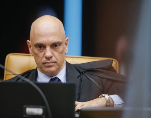 Moraes mandou imobilizar contas da Starlink por considerar que, por pertencer também a Musk, é solidária no ressarcimento às multas ao X -  (crédito: Fellipe Sampaio /SCO/STF)