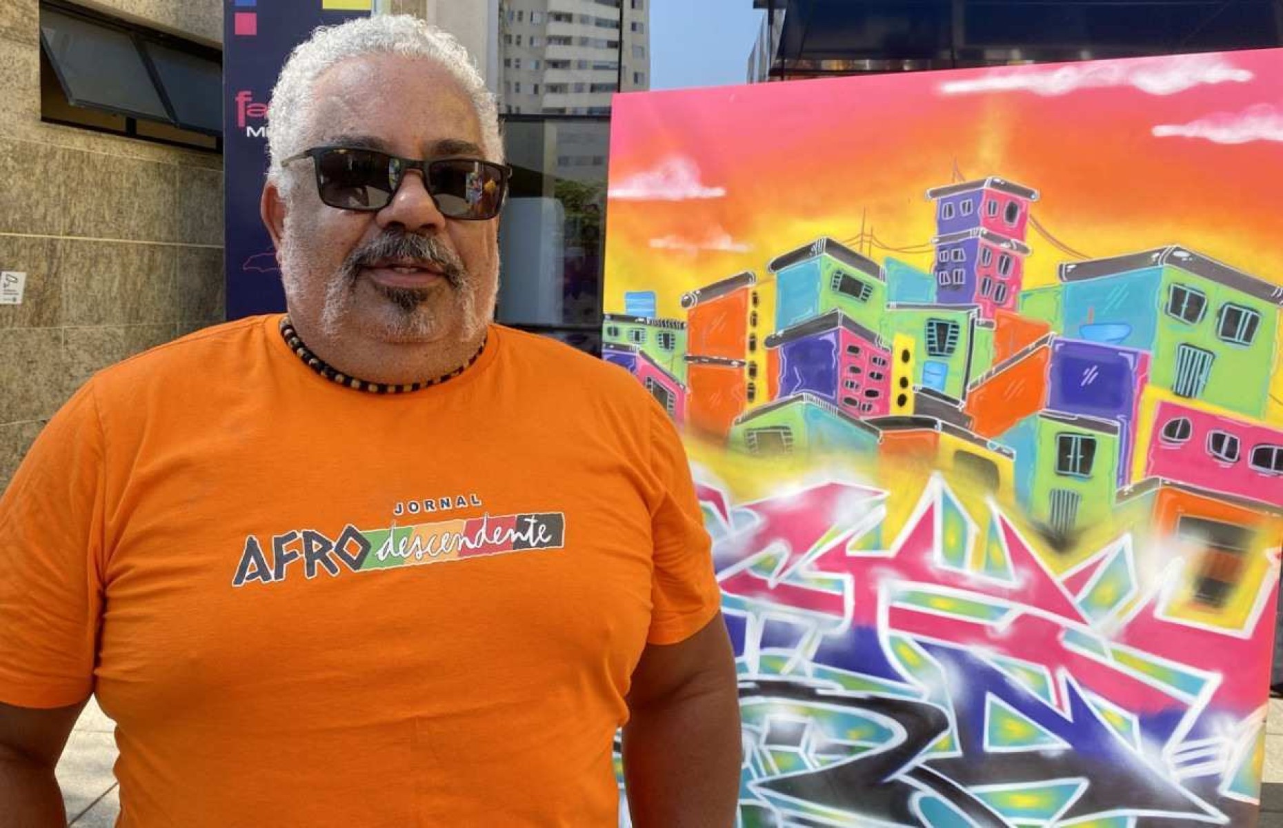 Rinaldo Costa, fundador do jornal Afro Descendentes,em BH