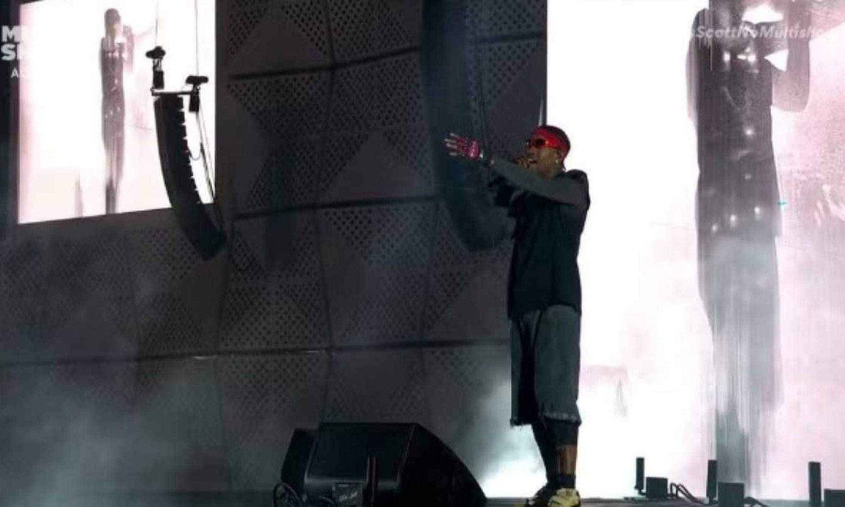 Travis Scott faz show no Rock in Rio  -  (crédito: Reprodução)