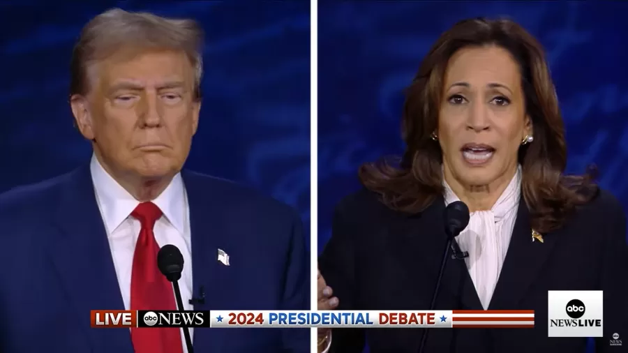 Após debate, Kamala volta a abrir vantagem em pesquisas nos EUA - Reprodução/ABC News