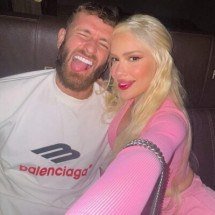 Jogador do Flamengo curte Rock in Rio ao lado da namorada, Karoline Lima -  (crédito: Foto: Reprodução/ Instagram Karoline)