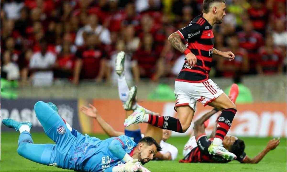 Depois de eliminar o Bahia nas quartas, Flamengo terá o Corinthians como adversário nas semifinais da Copa do Brasil -  (crédito: Gilvan de Souza/CRF)