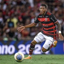 Plata, atacante do Flamengo estreou no clássico com o Vasco -  (crédito: Foto: Marcelo Cortes / Flamengo)