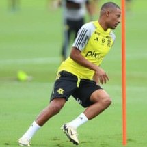 De La Cruz em treinamento do Mengão -  (crédito: Foto: Gilvan de Souza/Flamengo)