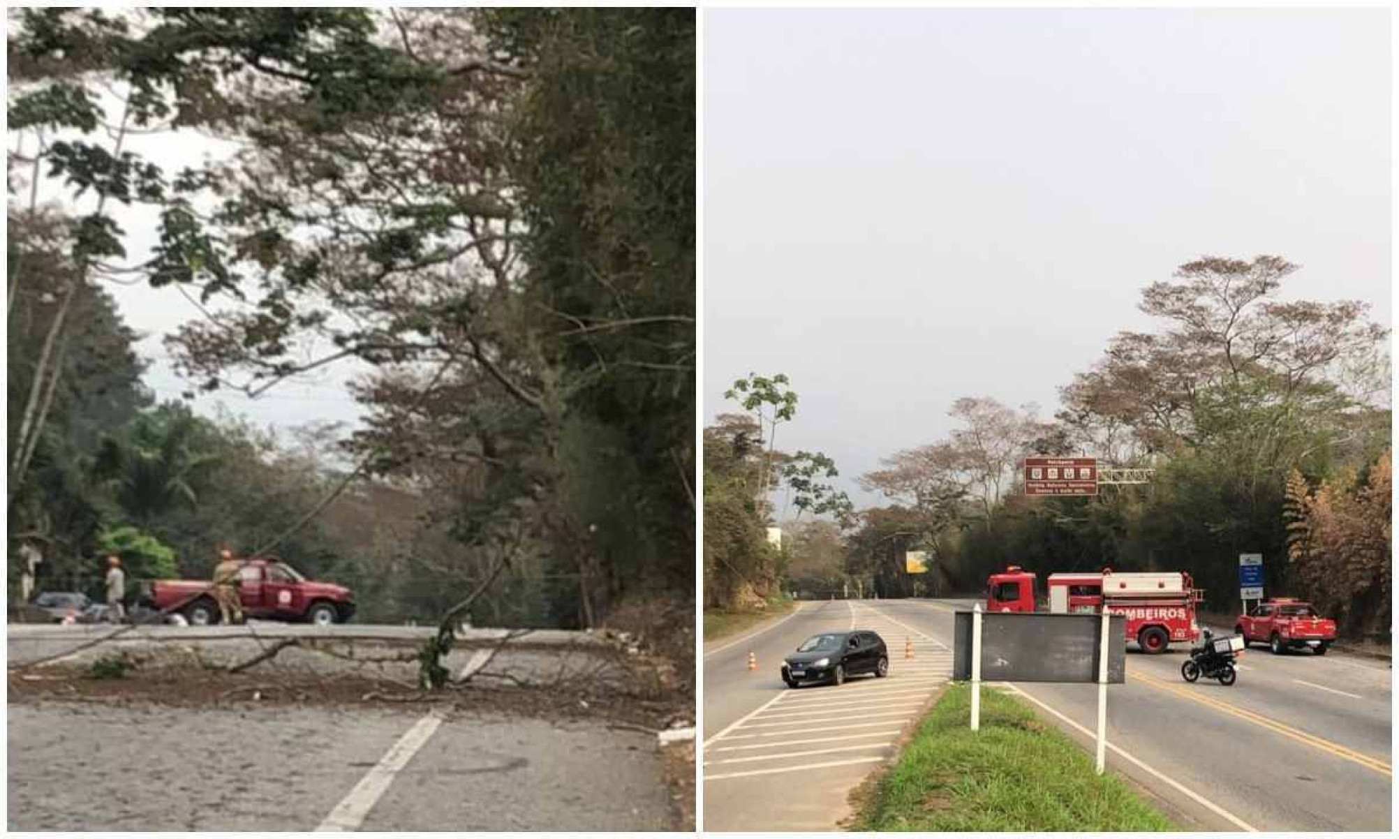 Estrada União e Indústria faz a ligação entre Petrópolis e Juiz de Fora, na Zona da Mata, em Minas Gerais -  (crédito: PRF/Divulgação)