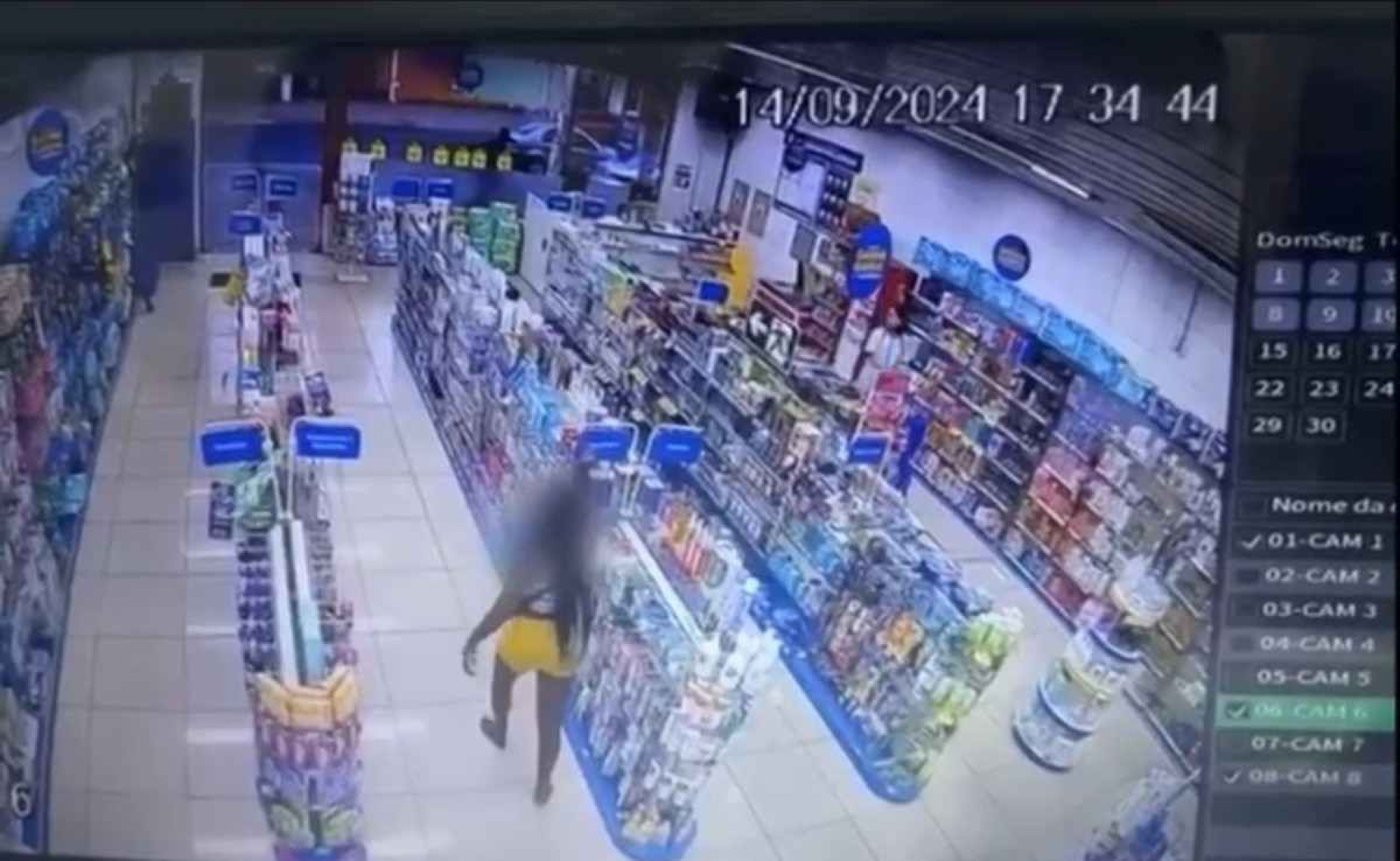 Mulher é agredida com pedaço de madeira dentro de farmácia em BH