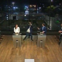 Cadeirada: novas imagens mostram ataque de Datena a Pablo Marçal em debate - Reprodução/TV Cultura