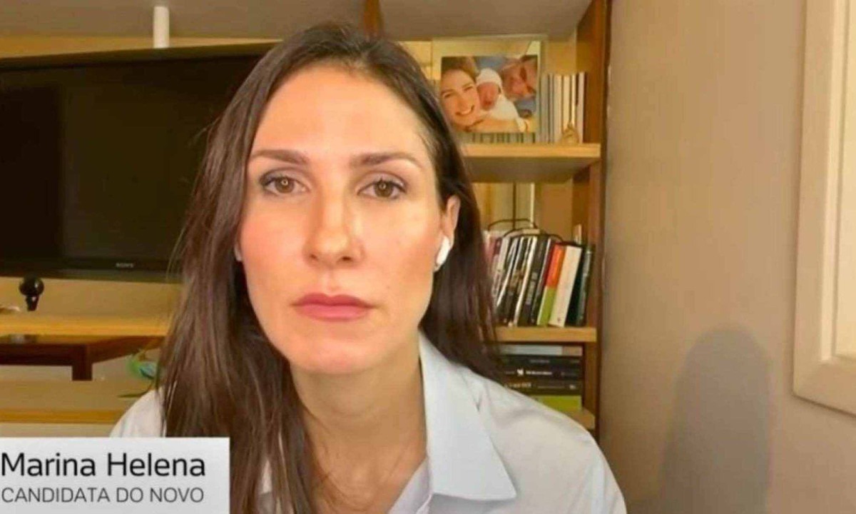 Marina Helena é candidata à Prefeitura de São Paulo  -  (crédito: Reprodução / Folha / UOL)