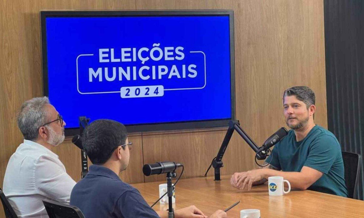 Candidato afirma que chapa com Duda estará no segundo turno e só depois das eleições vão escolher seus secretários -  (crédito: Edésio Ferreira/EM/D.A Press)