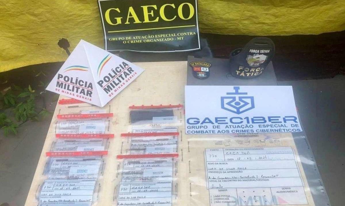 Operações Caçador e Prima Blindagem cumpriram mandados de prisão e de busca e apreensão -  (crédito: Divulgação/MPMG)