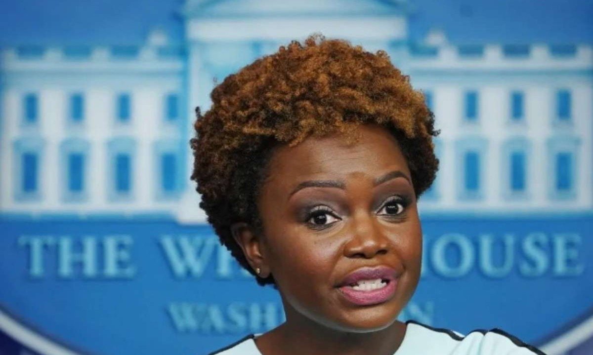 A porta-voz do governo de Joe Biden, Karine Jean-Pierre -  (crédito: Mandel Ngan/AFP)