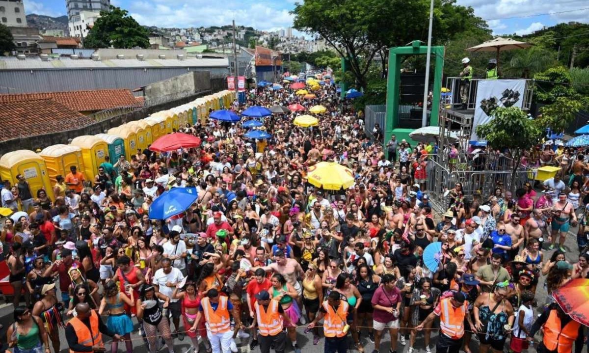 O Carnaval de 2024 recebeu 5,5 milh&otilde;es de foli&otilde;es nas ruas -  (crédito: Leandro Couri/EM/D.A. Press)