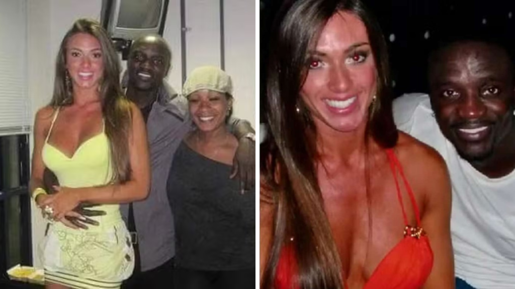 Nicole Bahls e Akon -  (crédito: Reprodução)