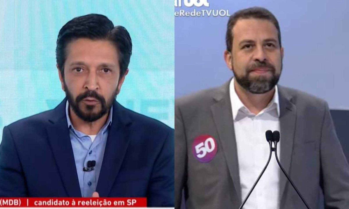 Ricardo Nunes (MDB) e Guilherme Boulos (PSOL), candidatos à Prefeitura de São Paulo -  (crédito: Reprodução/Youtube)