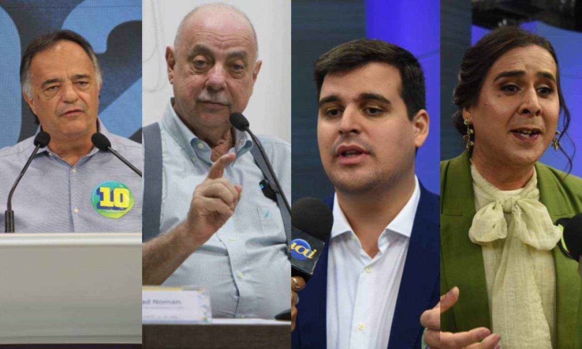 Mauro Tramonte segue na lideran&ccedil;a &agrave; Prefeitura de Belo Horizonte, segundo pesquisa Datafolha -  (crédito: Marcos Vieira/EM/D.A Press; Edesio Ferreira/EM/D.A Press; Gladyston Rodrigues/EM/D.A. Press; Gladyston Rodrigues/EM/D.A. Press)