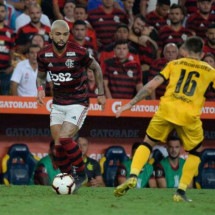 Gabigol foi expulso na última derrota do Flamengo no Maracanã pela Libertadores -  (crédito: Foto: Alexandre Vidal / Flamengo)