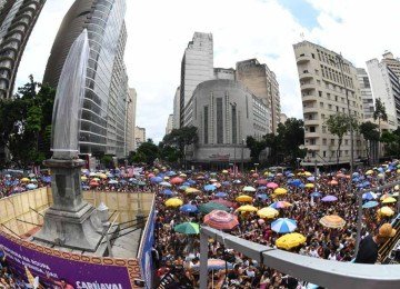 O carnaval de 2024 reuniu, ao todo, cerca de 5,5 milhões de pessoas nas ruas e avenidas de BH -  (crédito: Leandro Couri/EM/D.A. Press)