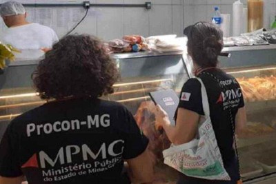 Fiscalização foi feita por Procon em Unaí -  (crédito: Reprodução/MPMG)
