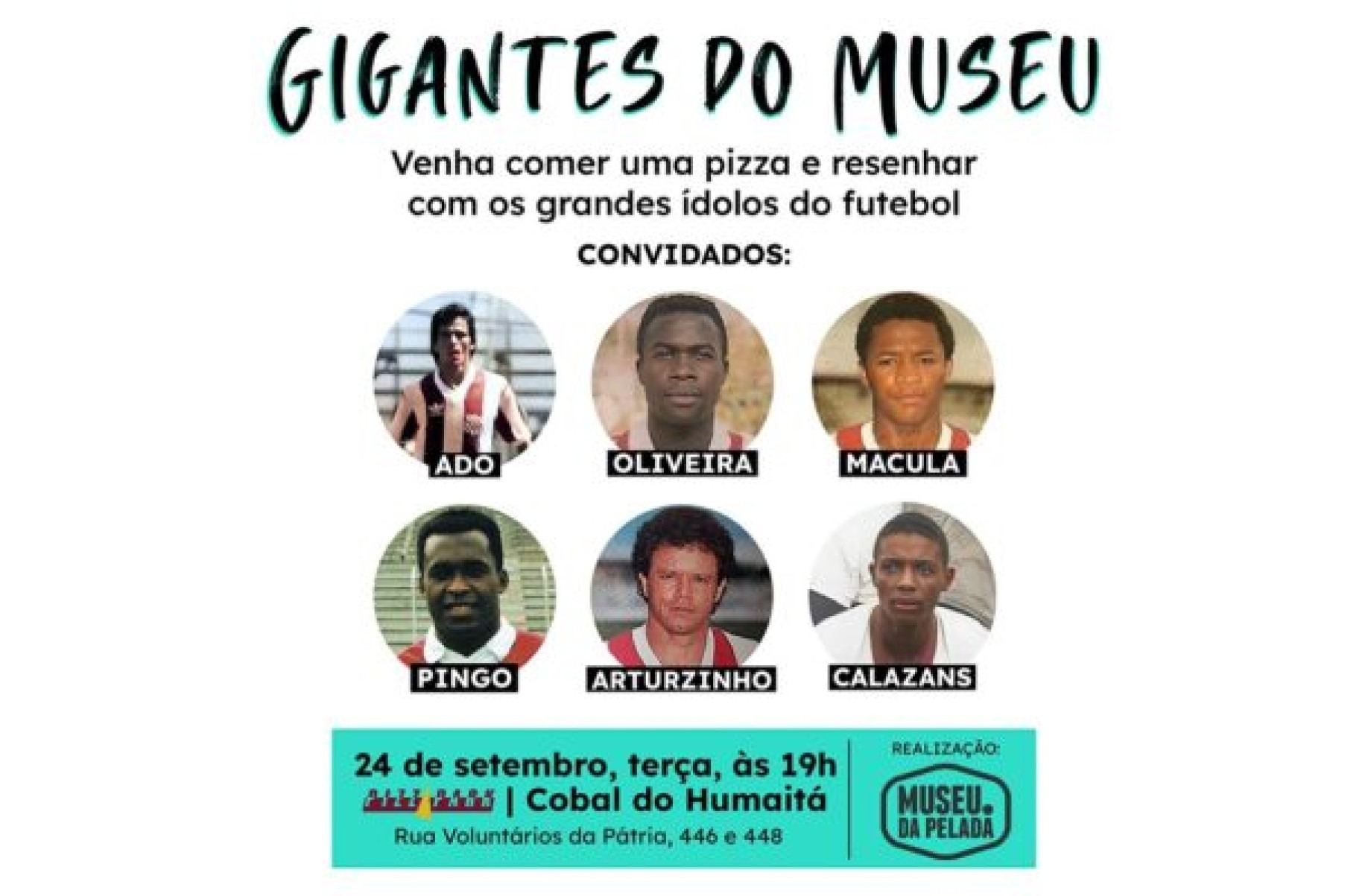 Museu da Pelada promove encontro de ídolos do Bangu