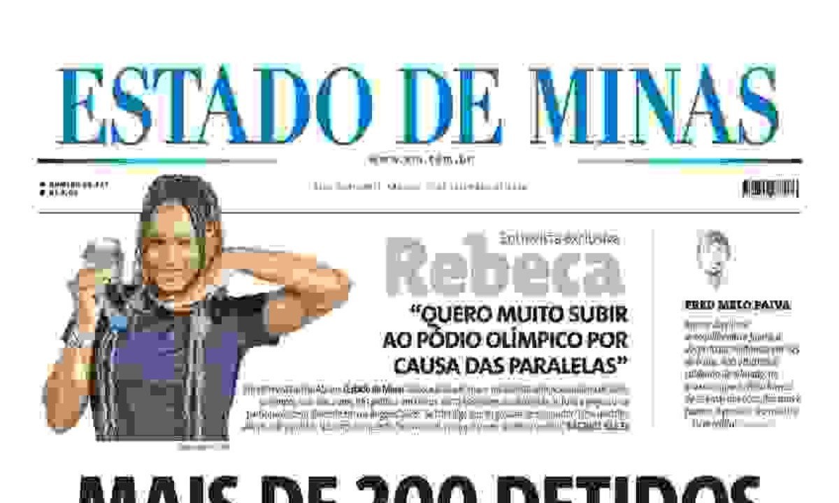 Confira a capa do Estado de Minas do dia 21/09/2024 -  (crédito: Estado de Minas)