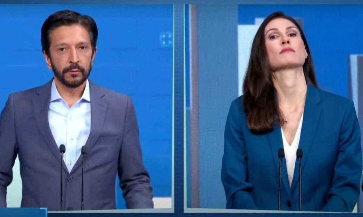 Ricardo Nunes (MDB) e Marina Helena (Novo), candidatos à Prefeitura de São Paulo -  (crédito: Reprodução/Youtube)