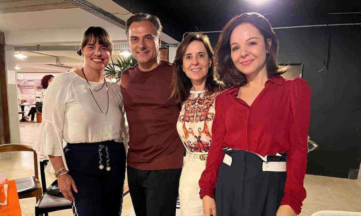 Alessandra Gualberto, Flávio Geo, Tânia Campos, Carol Machado -  (crédito: arquivo pessoal)