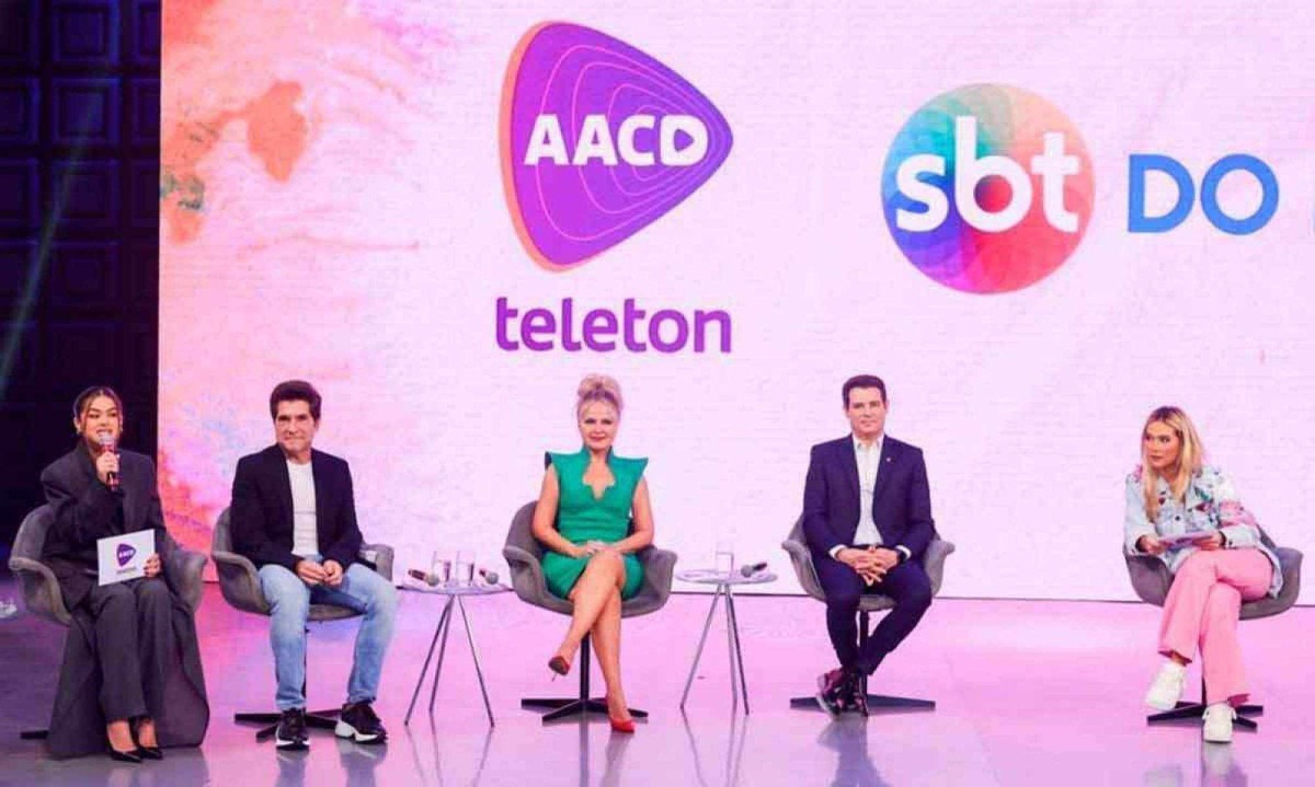 O Teleton 2024 mantem os padrinhos, mas mexe no time de apresentadores  -  (crédito: AACD/Divulgação )