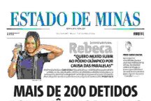 Confira a capa do Estado de Minas do dia 21/09/2024