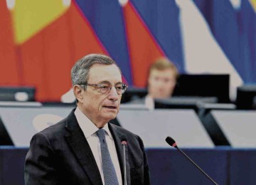 O ex-presidente do BC Europeu, Mario Draghi alertou para as mudanças em curso no mundo

  -  (crédito: Frederick Florin/AFP)