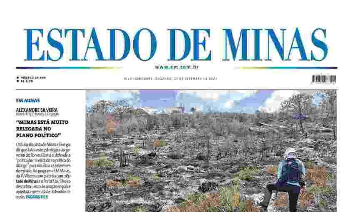 Confira a capa do Estado de Minas do dia 22/09/2024 -  (crédito: Estado de Minas)