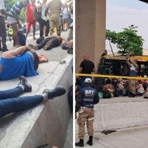 Ônibus BRT bate em viaduto no Rio e deixa dezenas de feridos - Cyro Neves/Super Rádio Tupi (RJ)