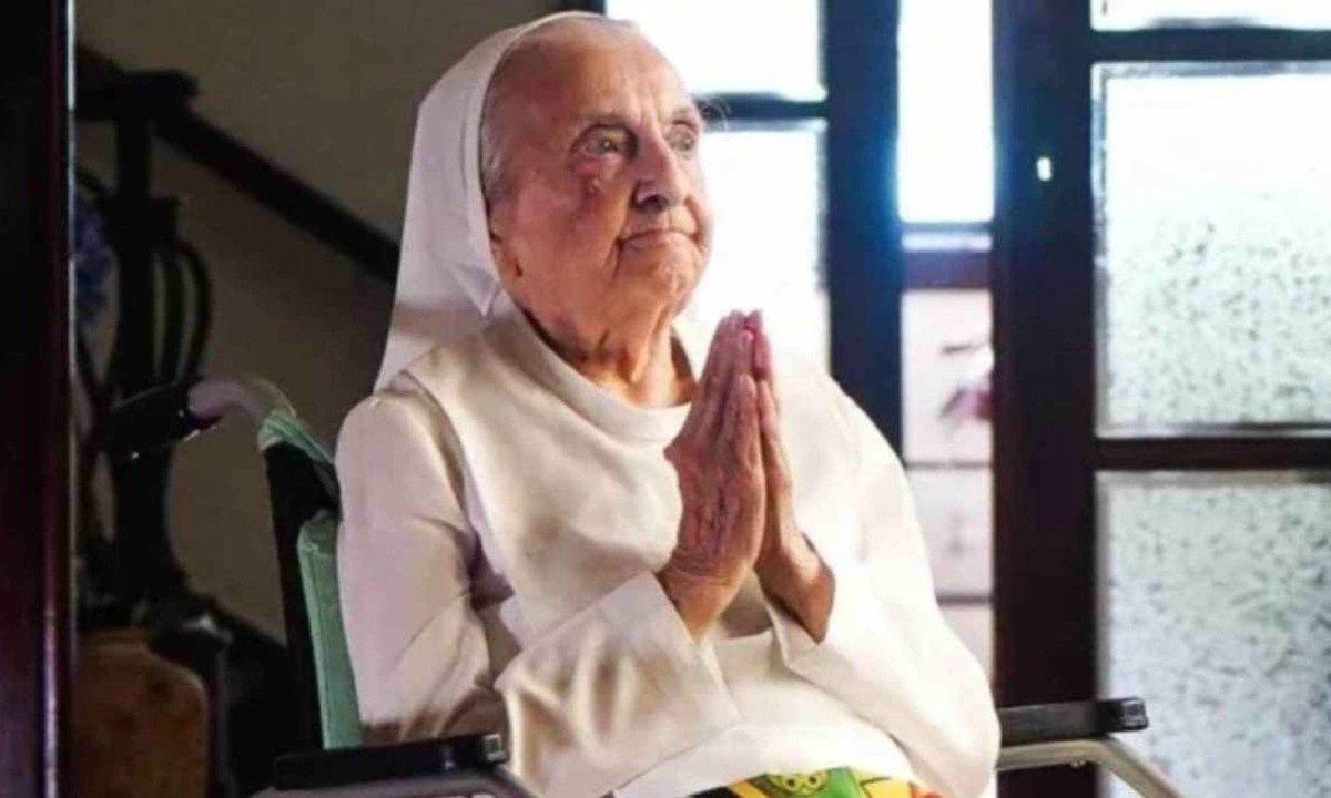 Inah Canabarro Lucas aos 115 anos -  (crédito: Gerontology Wiki)