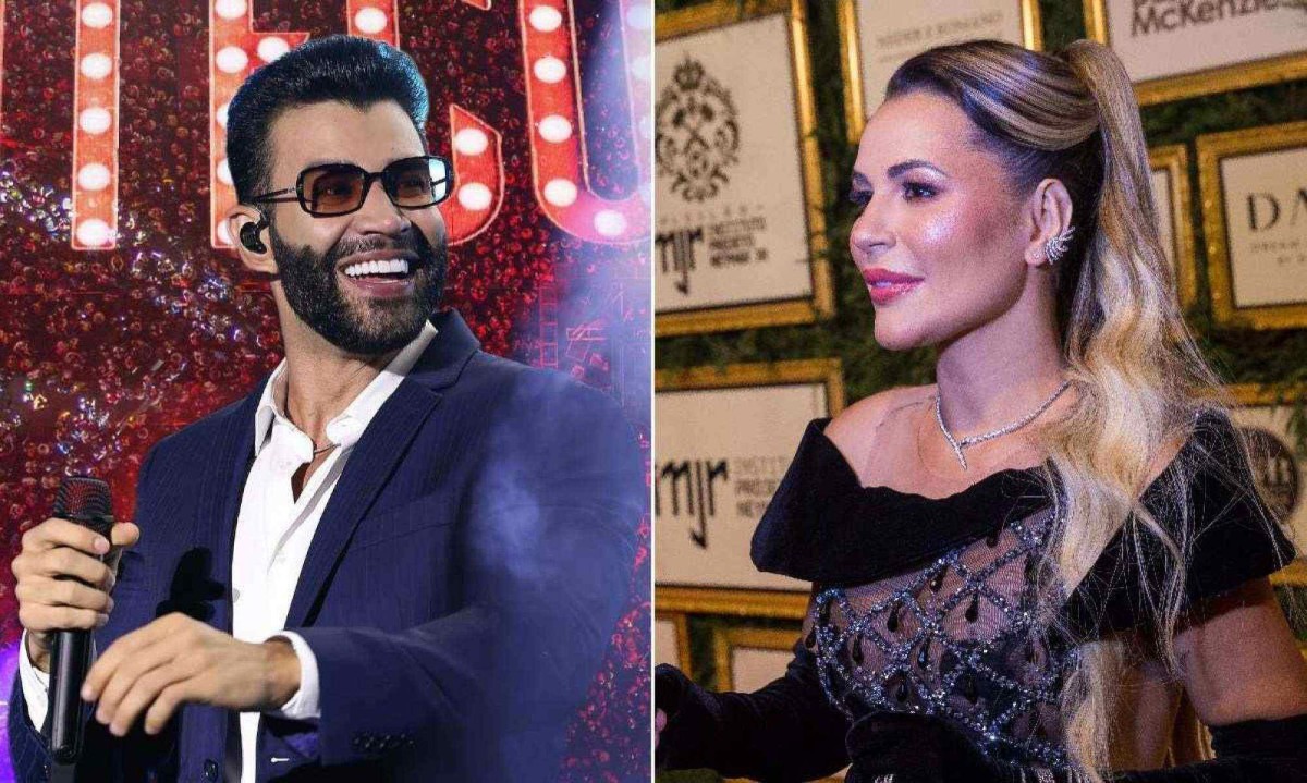 Gusttavo Lima e Deolane Bezerra, alvos de investigação e prisão por suspeita de envolvimento em lavagem de dinheiro -  (crédito: Reprodução/Instagram Gusttavo Lima - Ronny Santos/Folhapress)