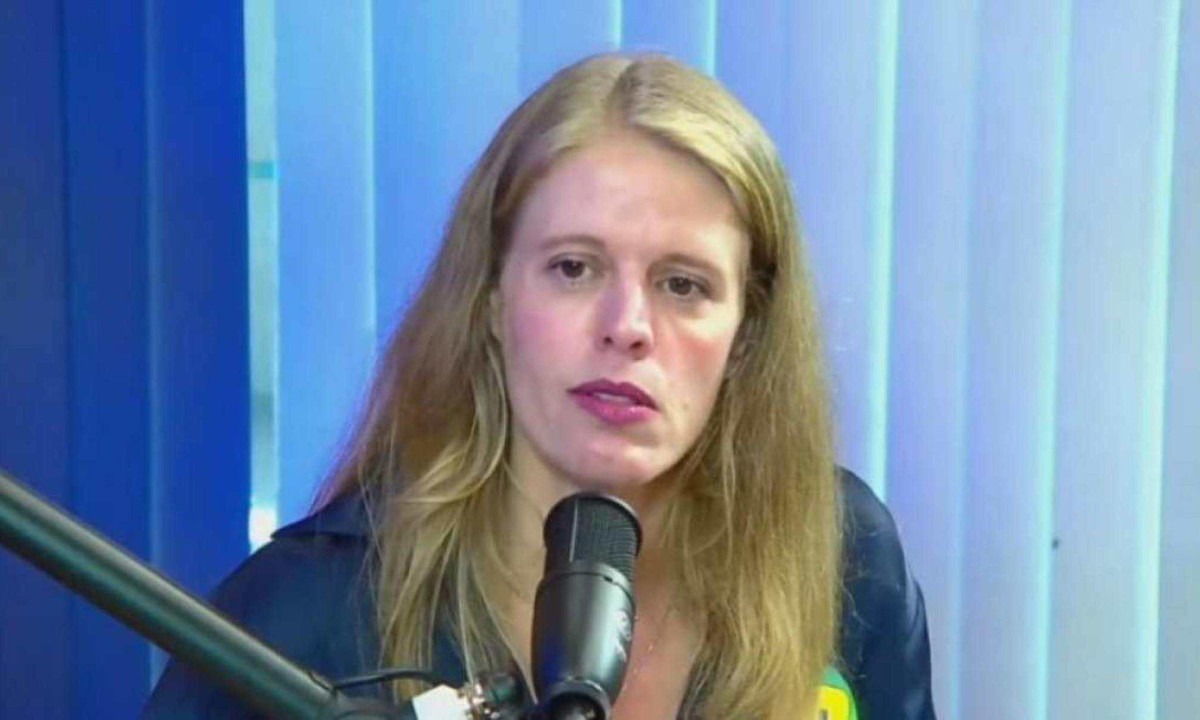 Luisa Barreto esteve nos estúdios do EM para participar de sabatina  -  (crédito: YOUTUBE/REPRODUÇÃO)