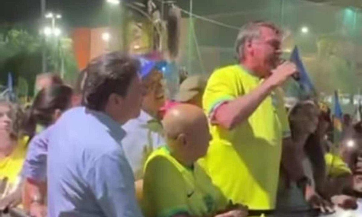 Bolsonaro passou por Aparecida de Goiânia e por Goiânia nesta terça-feira (24/9) em apoio à aliados no estado de Goiás -  (crédito: Reprodução/Redes Sociais)