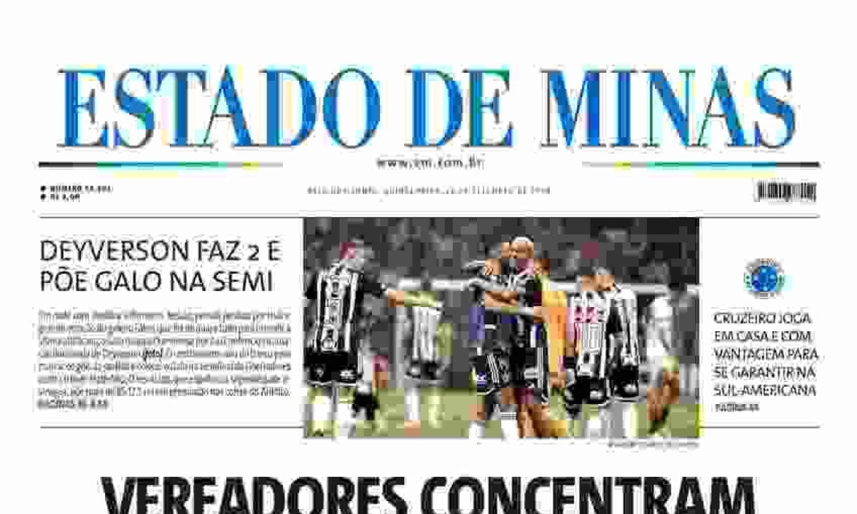 Confira a capa do Estado de Minas do dia 26/09/2024 -  (crédito: Estado de Minas)