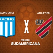 Racing e Athletico duelam, nesta quinta-feira, pelas quartas da Sul-Americana  -  (crédito: Arte: Jogada10)