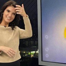 Apresentadora da Globo fica envergonhada com cantada ao vivo - Reprodução/Rede Globo