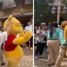 Ursinho Pooh é agredido por homem em parque - Reprodução/Redes Sociais