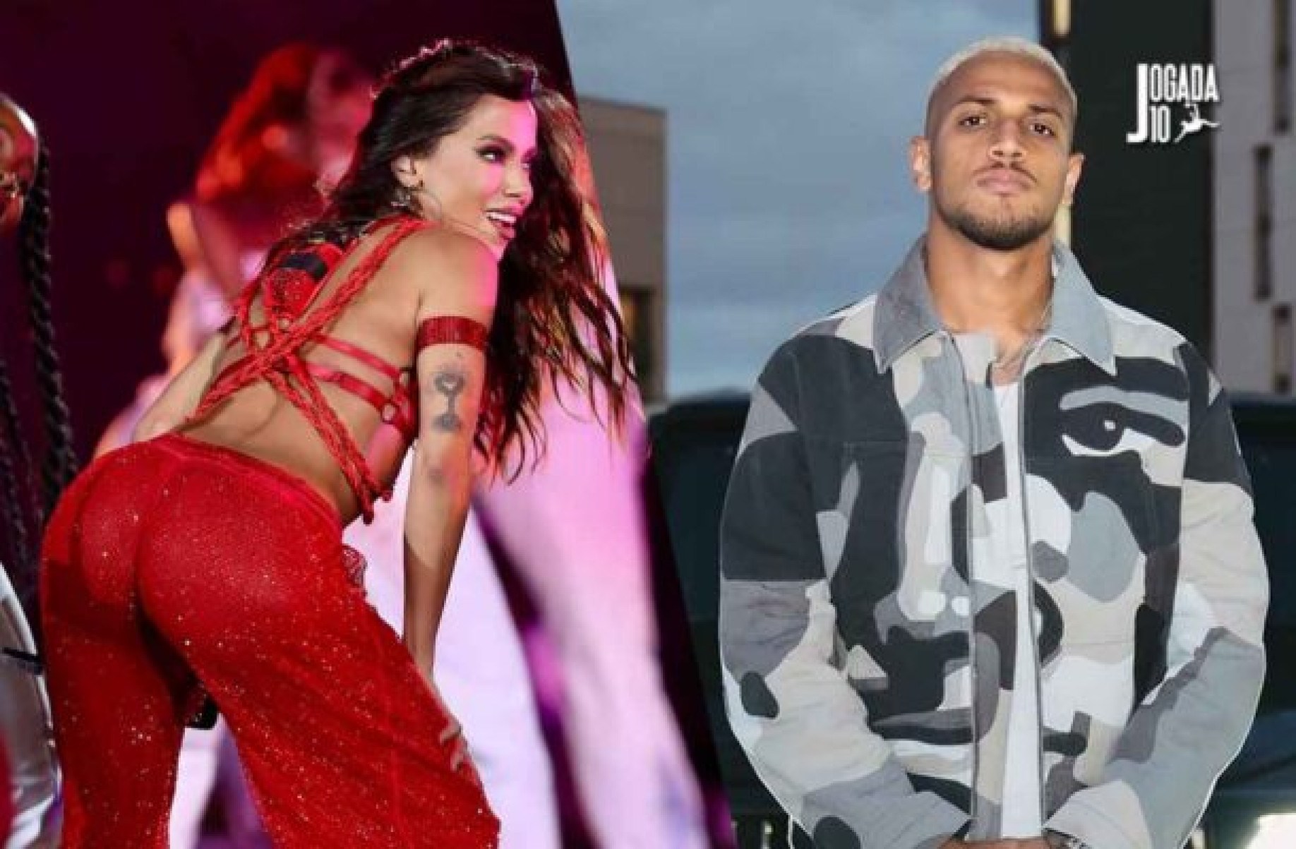 Anitta publica fotos com Vinicius Souza, ex-Flamengo