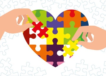  world autism day with heart of puzzle pieces vector illustration design
     -  (crédito: DINO)