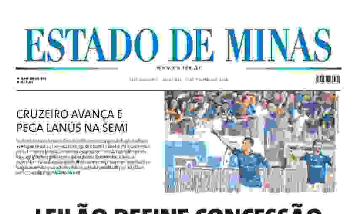 Confira a capa do Estado de Minas do dia 27/09/2024 -  (crédito: Estado de Minas)