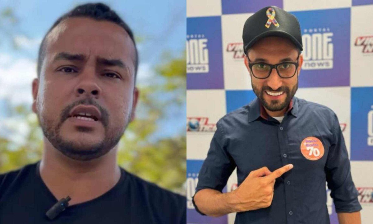 Wander do Delegado e Paulo Bigodinho estão tecnicamente empatados na corrida para a Prefeitura de Santa Luzia -  (crédito: Reprodução/Redes Sociais)