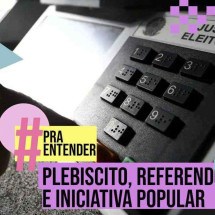 Referendo, plebiscito e iniciativa popular: vídeo explica diferenças - Arte EM