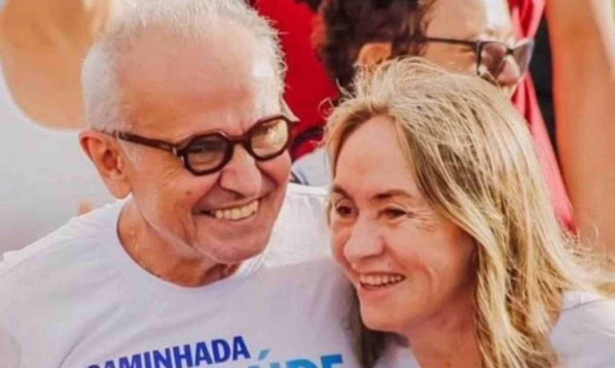 Prefeito de João Pessoa, Cícero Lucena (PP), e a primeira-dama, Lauremília Lucena, presa na Operação Território Livre -  (crédito: Reprodução/Instagram)