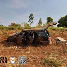 Minas: bebê de um ano morre em acidente de carro - PMRv/Divulgação
