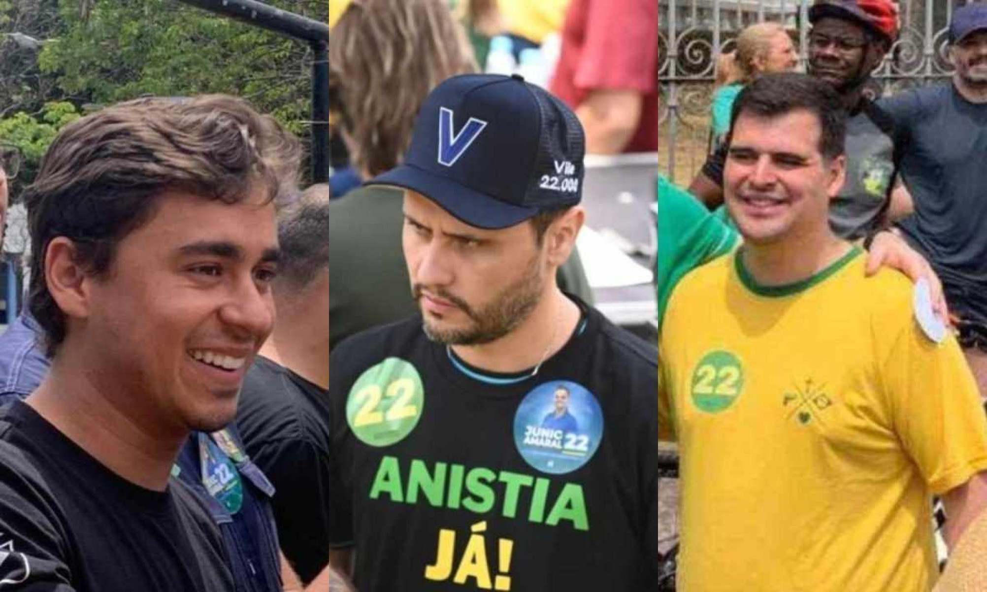 Nikolas em ato contra Moraes: vivemos em uma democracia de prostituta