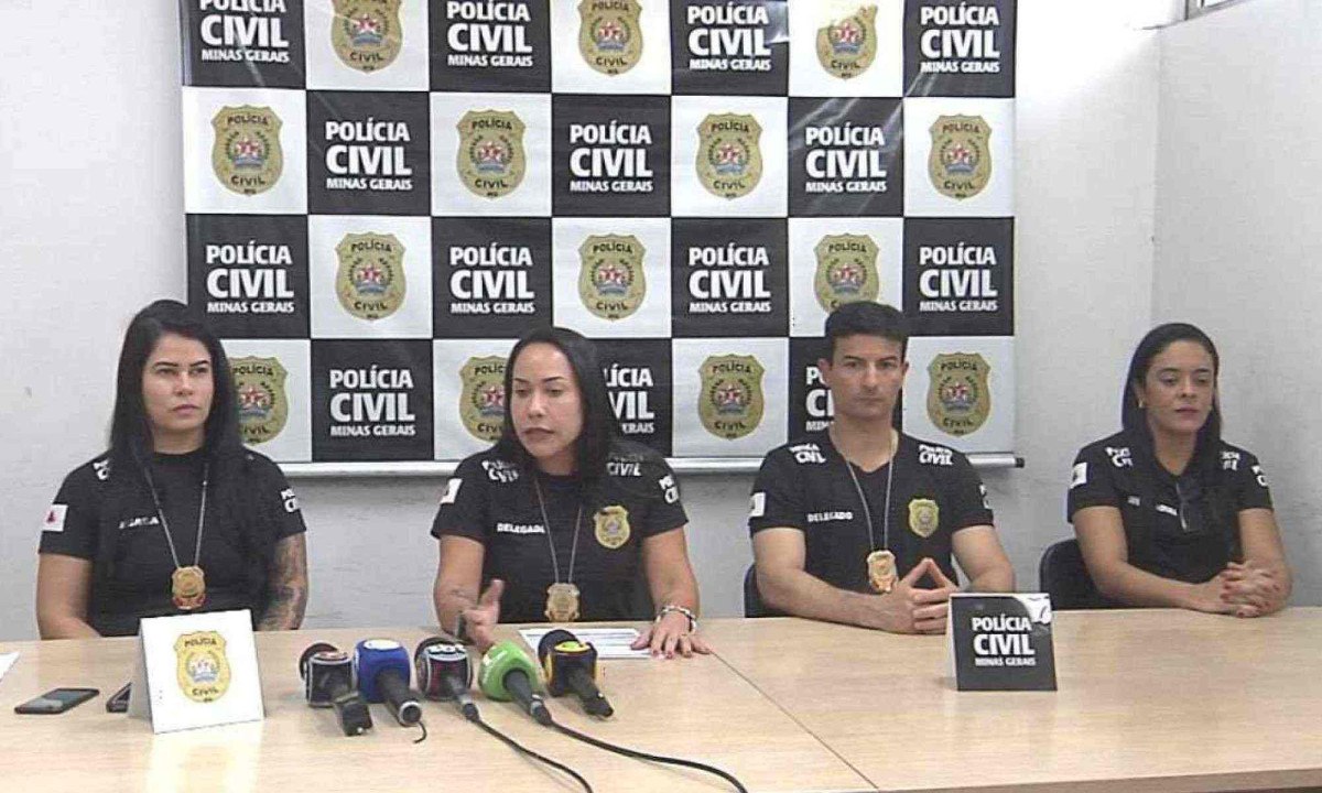 Suspeito foi preso na última quinta-feira (26/9), mas caso foi revelado pela Polícia Civil em coletiva de imprensa nesta segunda-feira (30/9) -  (crédito: TV Alterosa)