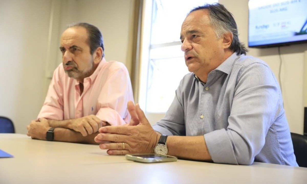 O ex-prefeito de Belo Horizonte e ex-companheiro de chapa de Fuad Noman (PSD), Alexandre Kalil (PSD) &eacute; apoiador de Tramonte (Republicanos) e esteve na agenda  -  (crédito: Divulga&ccedil;&atilde;o)